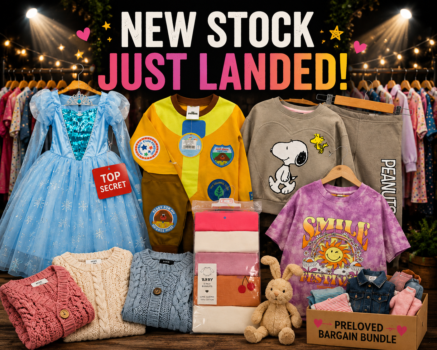 New Ex Chainstore Children's Clothing Just Added – Plus Character Clothing, Dress-Up Costumes &amp; More