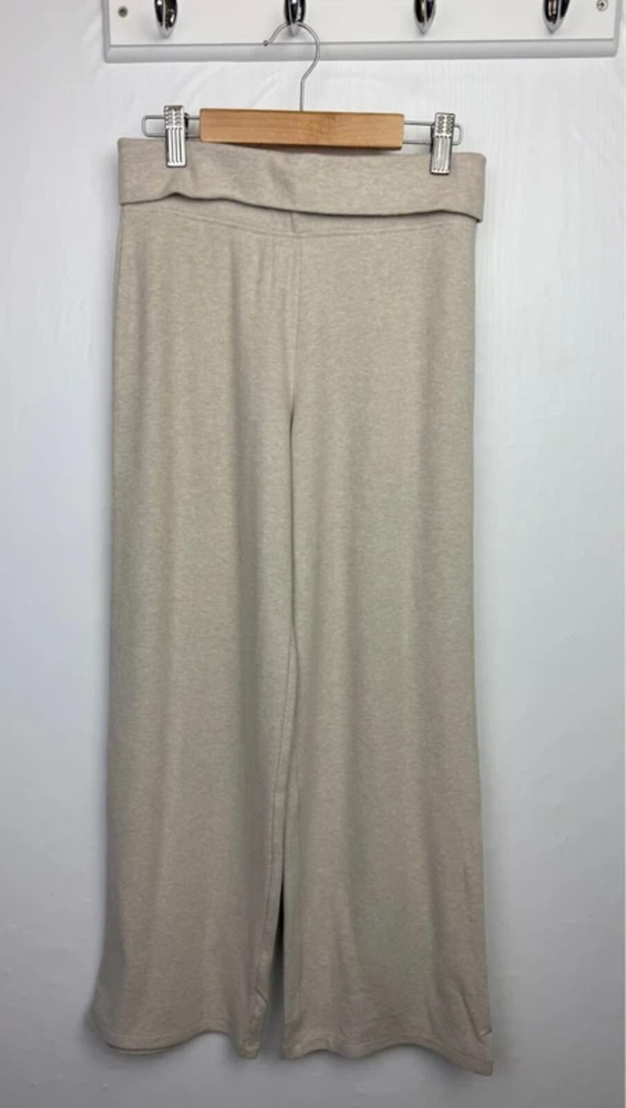 NEW Ex M&S Beige Wide Leg Fleece Leggings Joggers - Girls 13-14 Years