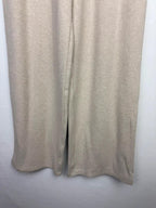 NEW Ex M&S Beige Wide Leg Fleece Leggings Joggers - Girls 13-14 Years