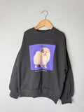 NEW Ex M&S Black Pomeranian Bow Jumper Sweater - Girls 8-9 Years