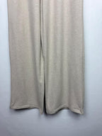 NEW Ex M&S Beige Wide Leg Fleece Leggings Joggers - Girls 11-13 Years