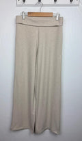 NEW Ex M&S Beige Wide Leg Fleece Leggings Joggers - Girls 11-13 Years