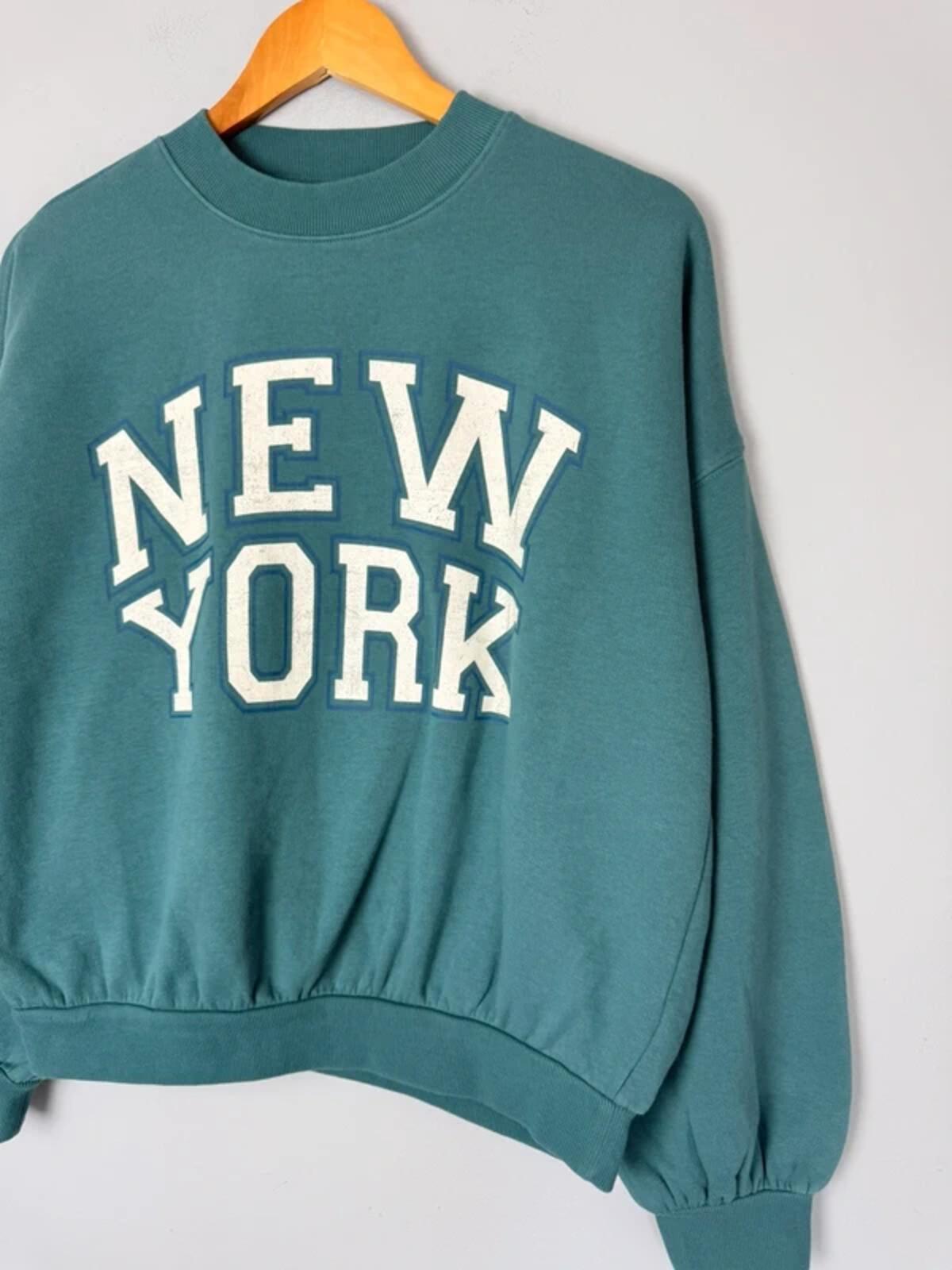 NEW Ex M&S New York Varsity Style Jumper Sweater - Girls 13-14 Years