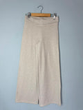 NEW Ex M&S Beige Wide Leg Fleece Jogging Bottoms - Girls 9-10 Years