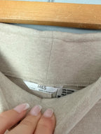 NEW Ex M&S Beige Wide Leg Fleece Jogging Bottoms - Girls 9-10 Years