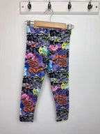 NEW Ex Next Purple Graffiti Leggings - Girls 5 Years