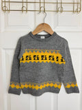 Palomino Grey Fair Isle Knitted Jumper - Unisex 3 Years - Back On The Shelves High Street Discount Outlet Online UK