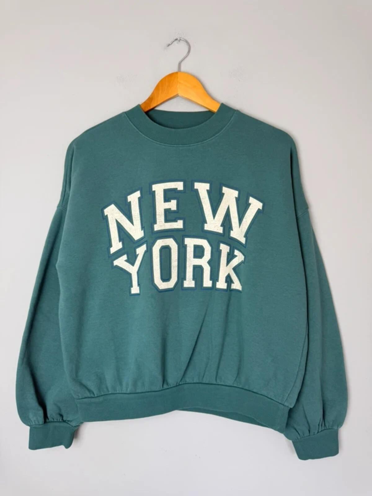 NEW Ex M&S New York Varsity Style Jumper Sweater - Girls 13-14 Years