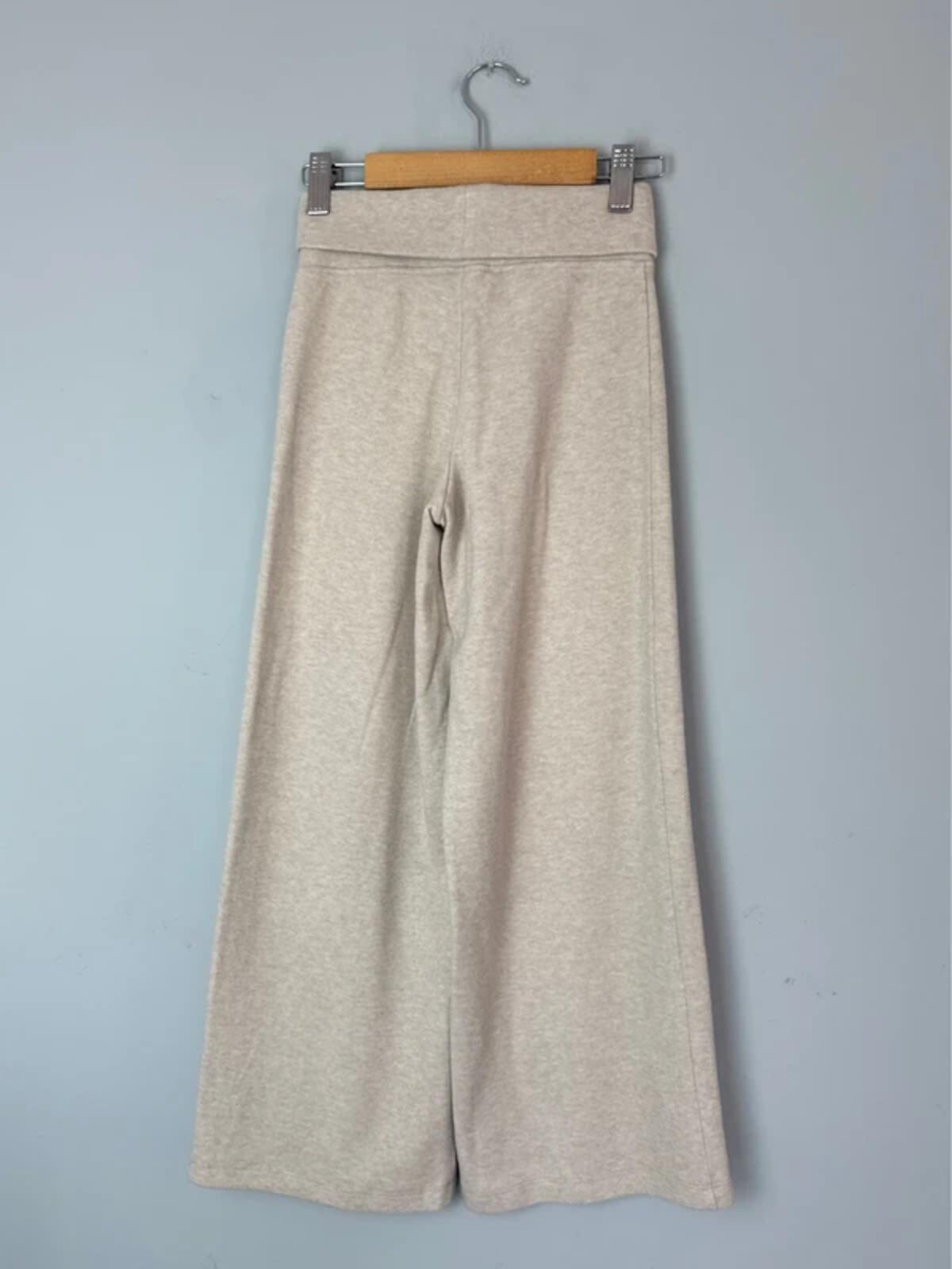 NEW Ex M&S Wide Leg Beige Jogging Bottoms - Girls 8-9 Years
