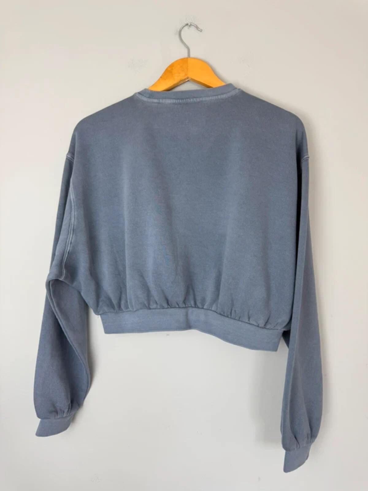 NEW Ex M&S Paris Varsity Style Cropped Sweater Jumper - Girls 15-16 Years