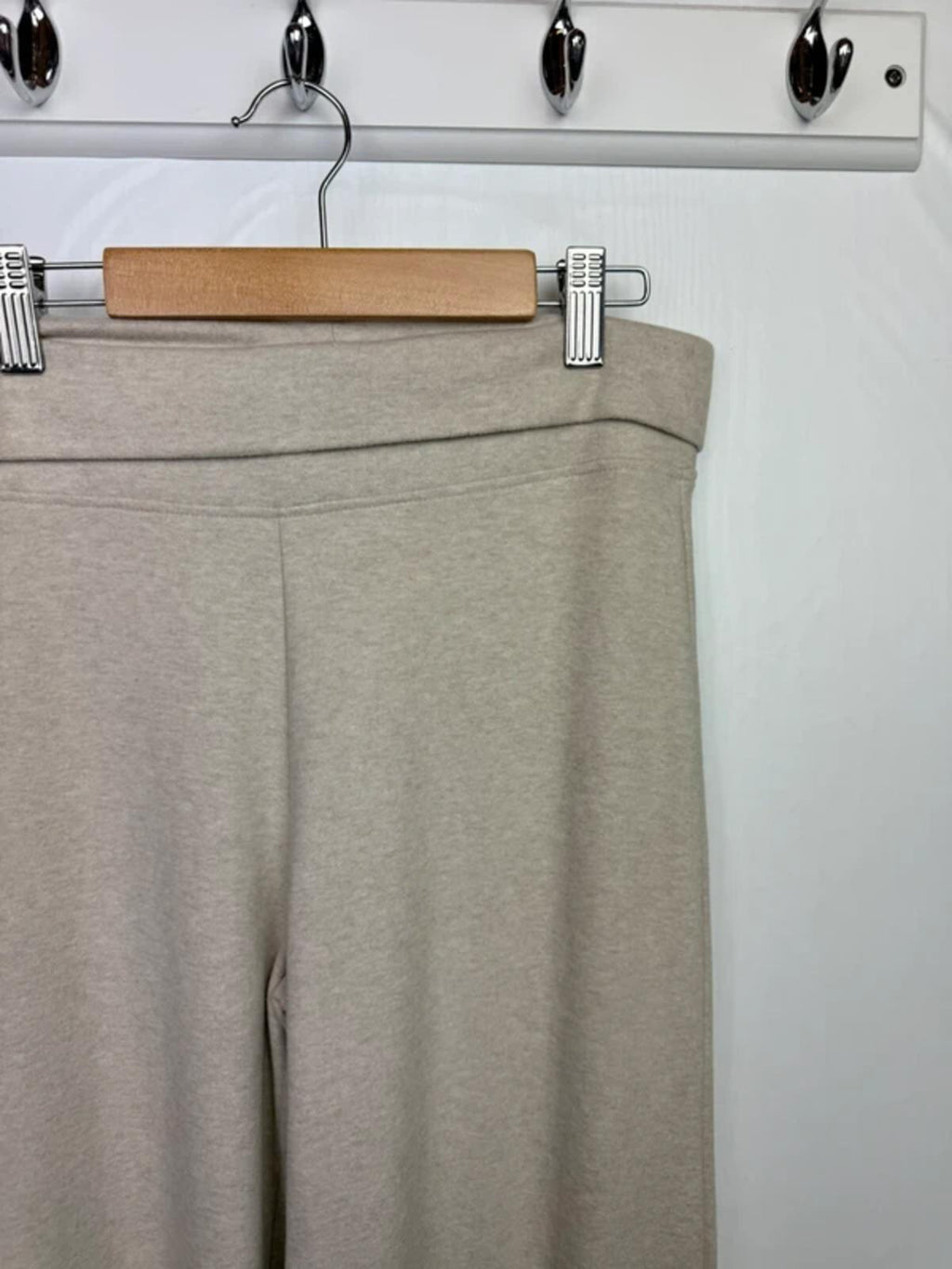 NEW Ex M&S Beige Wide Leg Fleece Leggings Joggers - Girls 15-16 Years