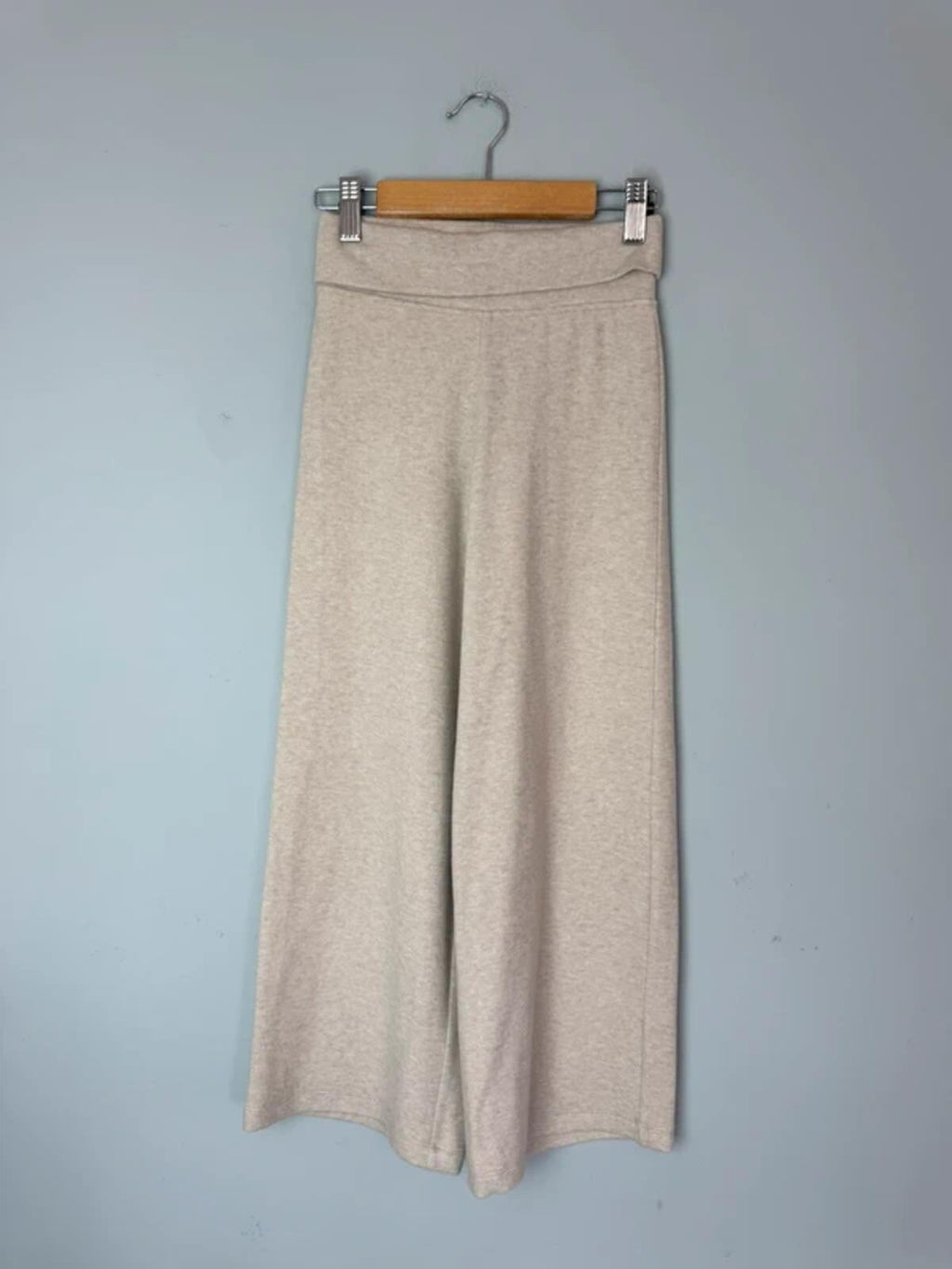 NEW Ex M&S Wide Leg Beige Jogging Bottoms - Girls 8-9 Years