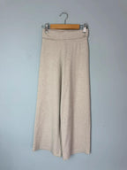 NEW Ex M&S Wide Leg Beige Jogging Bottoms - Girls 8-9 Years