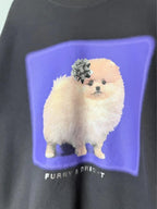NEW Ex M&S Black Pomeranian Bow Jumper Sweater - Girls 8-9 Years