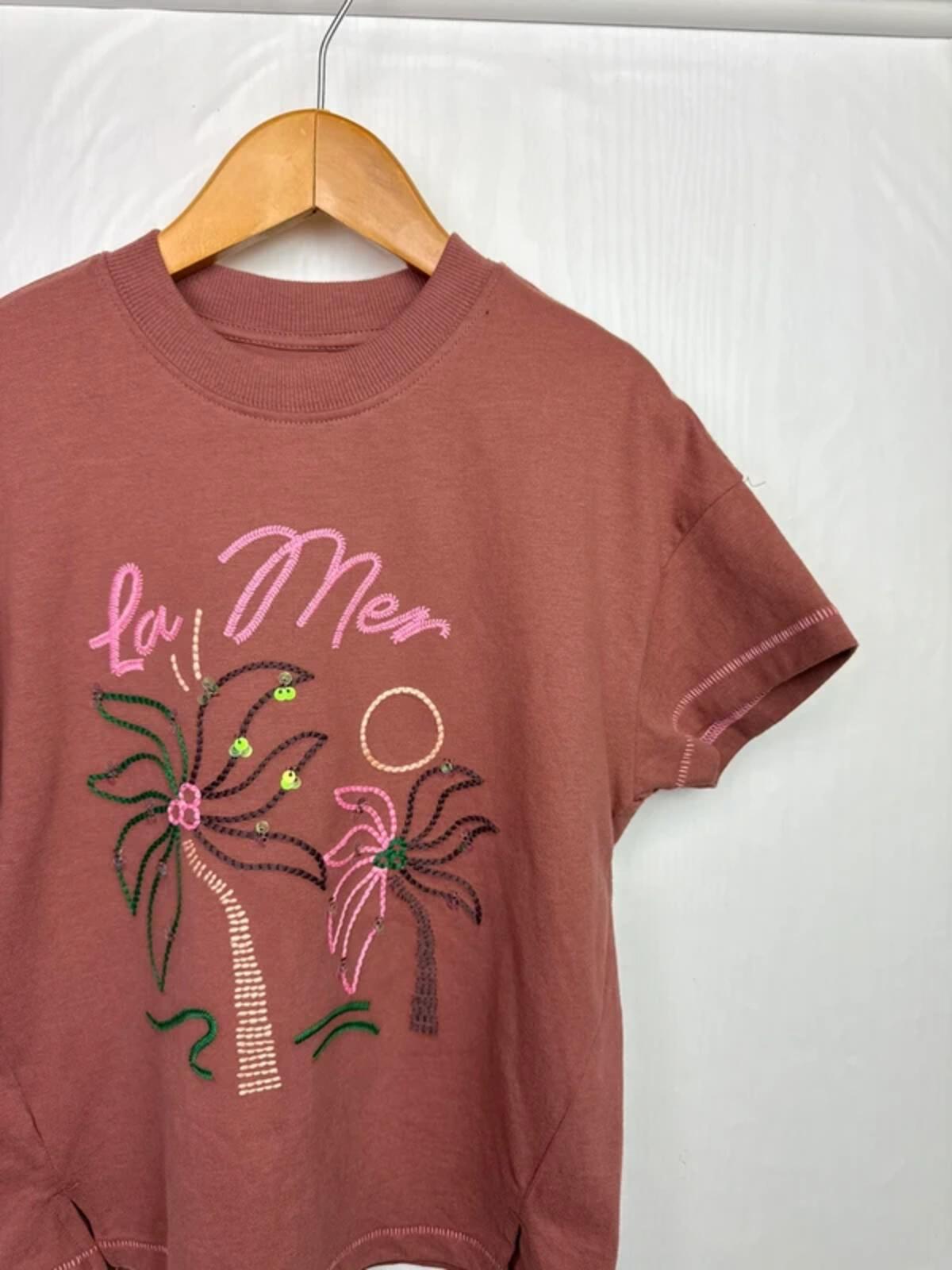 NEW Ex M&S La Mere Sequin Short Sleeve Top - Girls 5-6 Years