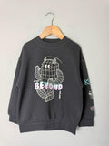 NEW Ex M&S Black Step Beyond Limits Sweater Jumper - Boys 5-6 Years