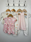 Mantaray Next Rabbit & Bear Romper & Dress Bundle - Baby Girls 3-6 Months