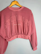 NEW Ex M&S Pink Stockholm Sweden Cropped Jumper Sweater - Girls 13-14 Years