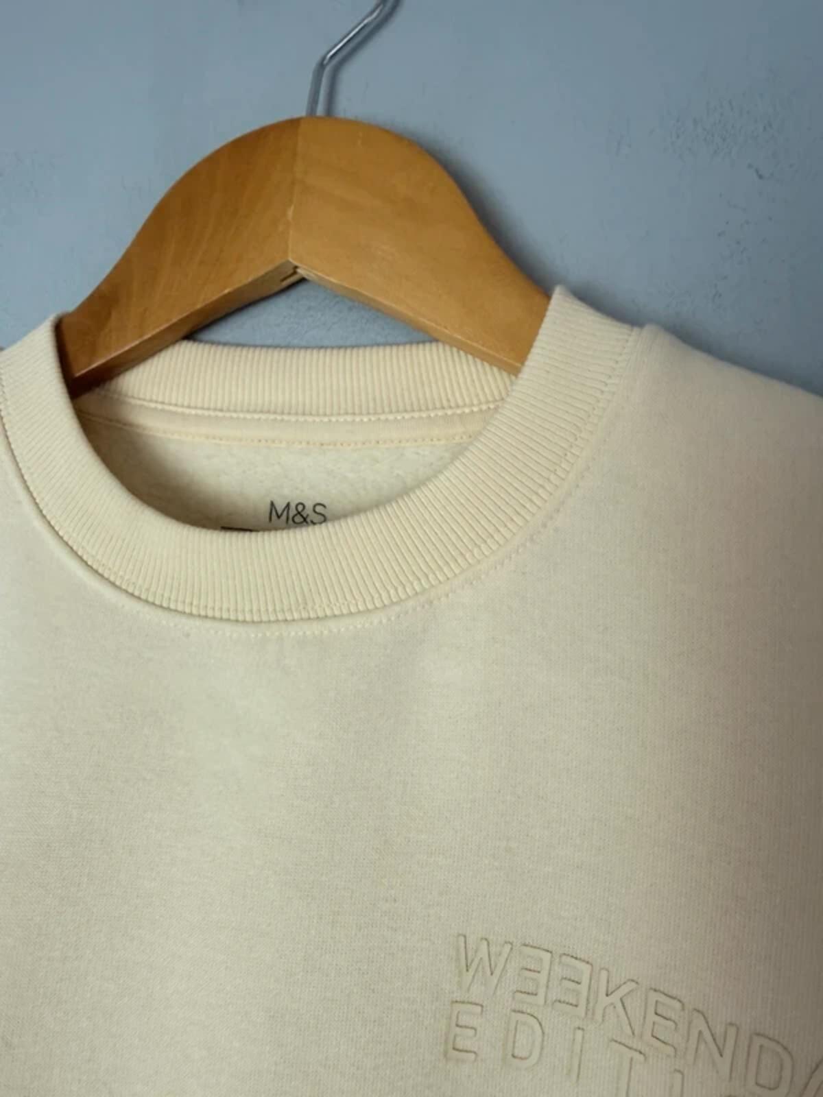 NEW Ex M&S Light Yellow Weekend Edition Sweater Jumper - Girls 10-11 Years
