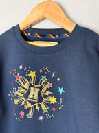 NEW Ex M&S Harry Potter Hogwarts Navy Jumper Sweatshirt - Unisex 5-6 Years