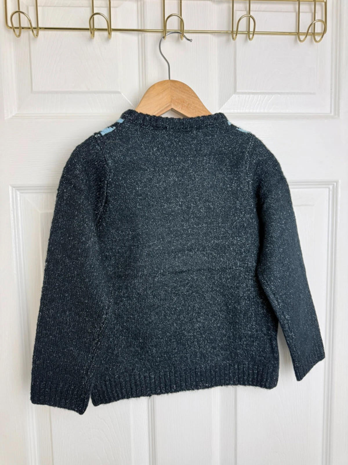 Palomino Kids Black & Blue Diamond Knit Jumper - Boys 3 Years - Back On The Shelves High Street Discount Outlet Online UK