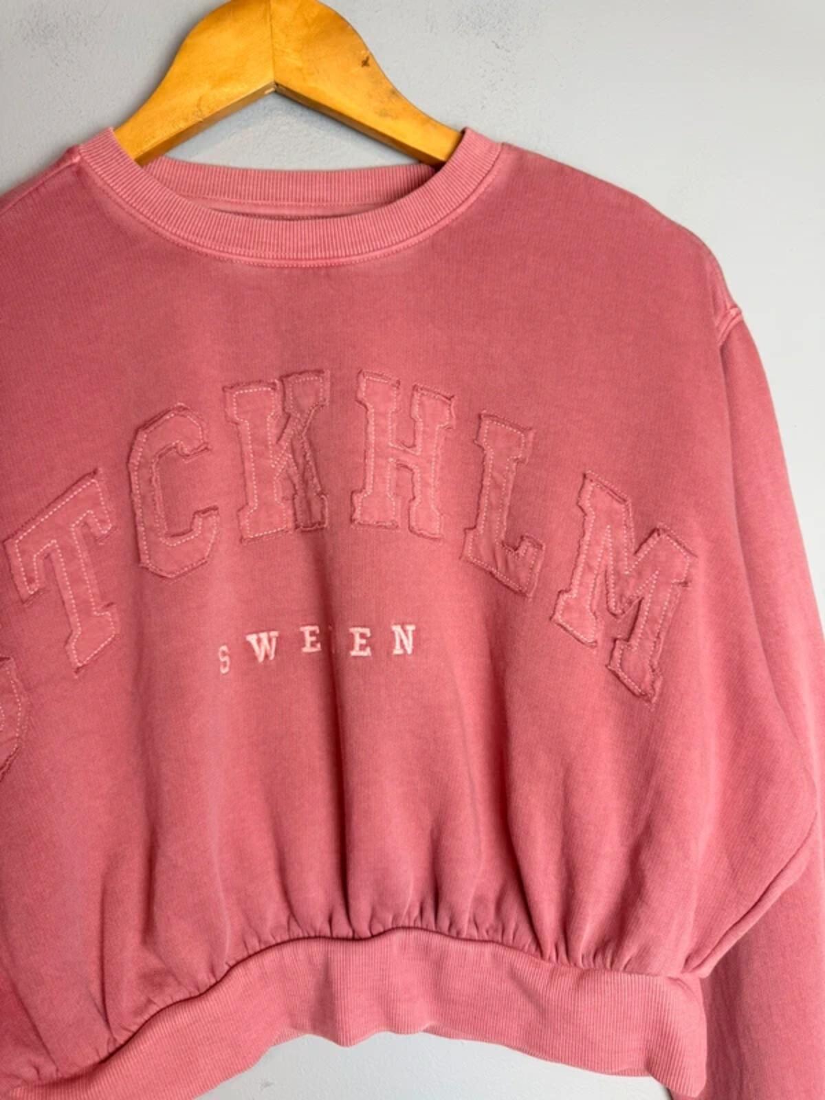 NEW Ex M&S Pink Stockholm Sweden Cropped Jumper Sweater - Girls 13-14 Years