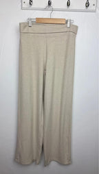 NEW Ex M&S Beige Wide Leg Fleece Leggings Joggers - Girls 15-16 Years