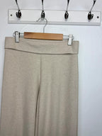 NEW Ex M&S Beige Wide Leg Fleece Leggings Joggers - Girls 11-13 Years