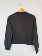 NEW Ex M&S Black Cropped Sweater Jumper - Girls 12-13 Years
