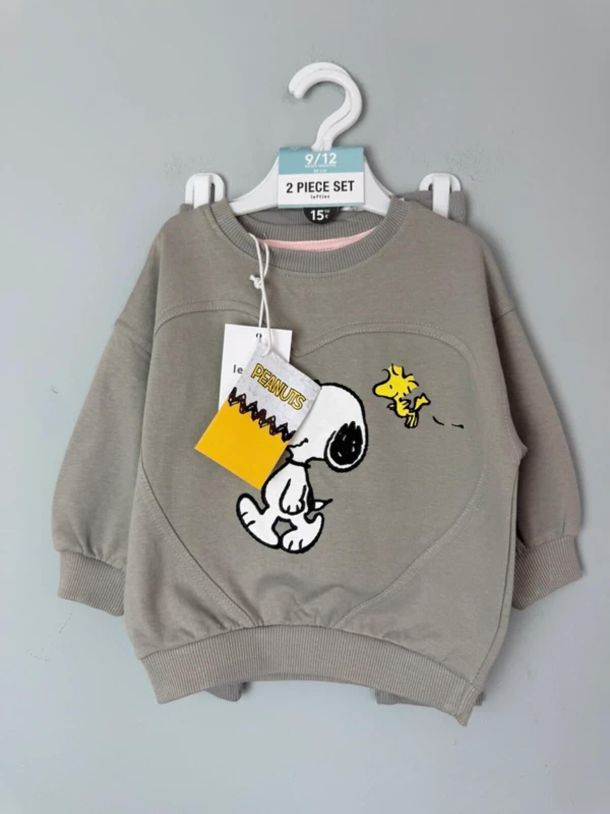 NEW Lefties Peanuts Snoopy 2 Piece Co-ord Jumper & Leggings Set - Unisex 9-12 Months