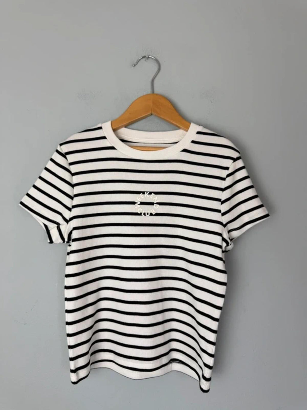 NEW Ex M&S Striped Short Sleeve Weekend Club Top - Girls 11-12 Years