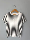 NEW Ex M&S Striped Short Sleeve Weekend Club Top - Girls 11-12 Years