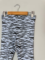 NEW Ex M&S Blue Zebra Print Leggings - Girls 7-8 Years