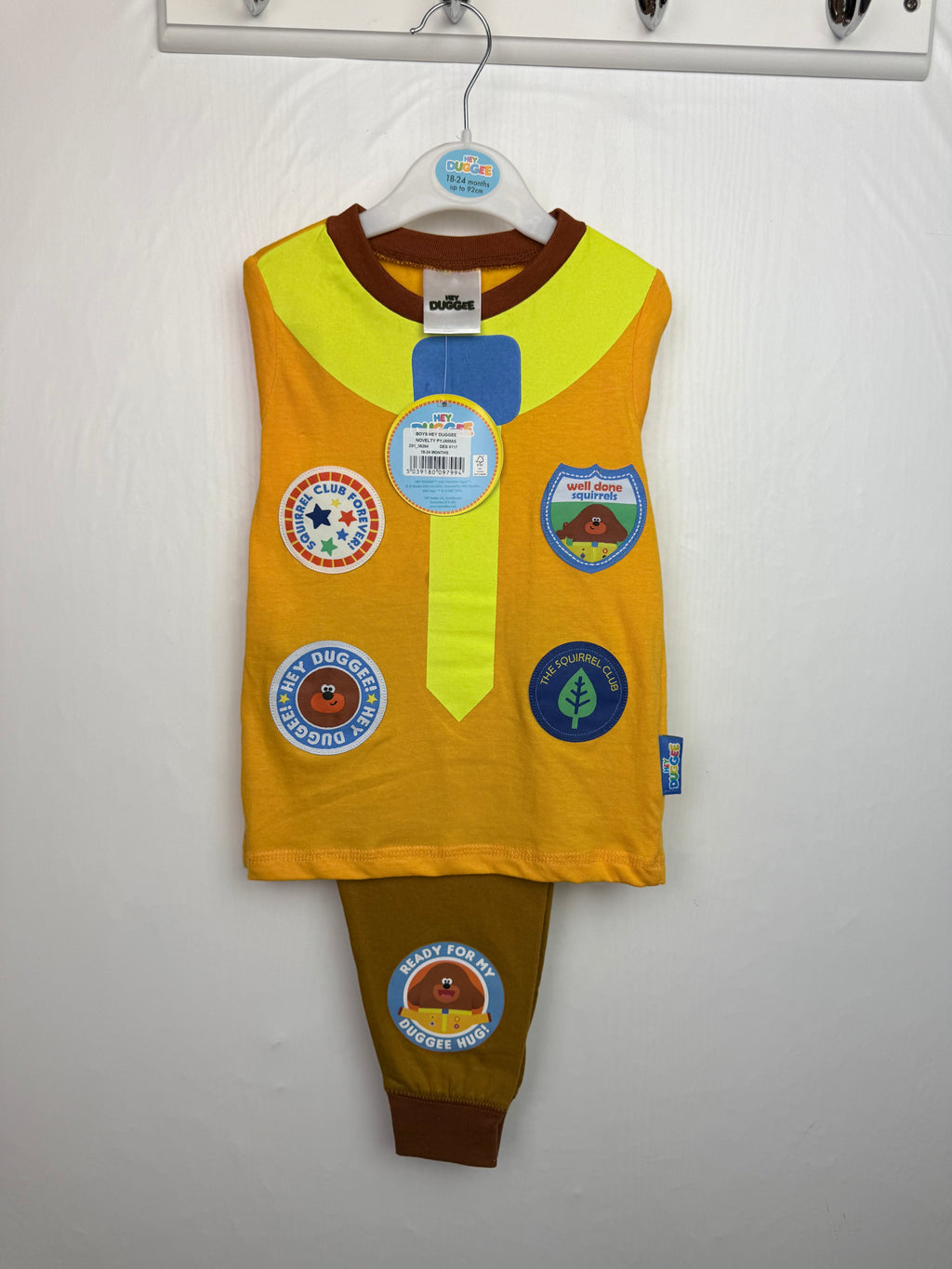 NEW Hey Duggee Long Sleeve 2 Piece Pyjama Set - Unisex 18-24 Months