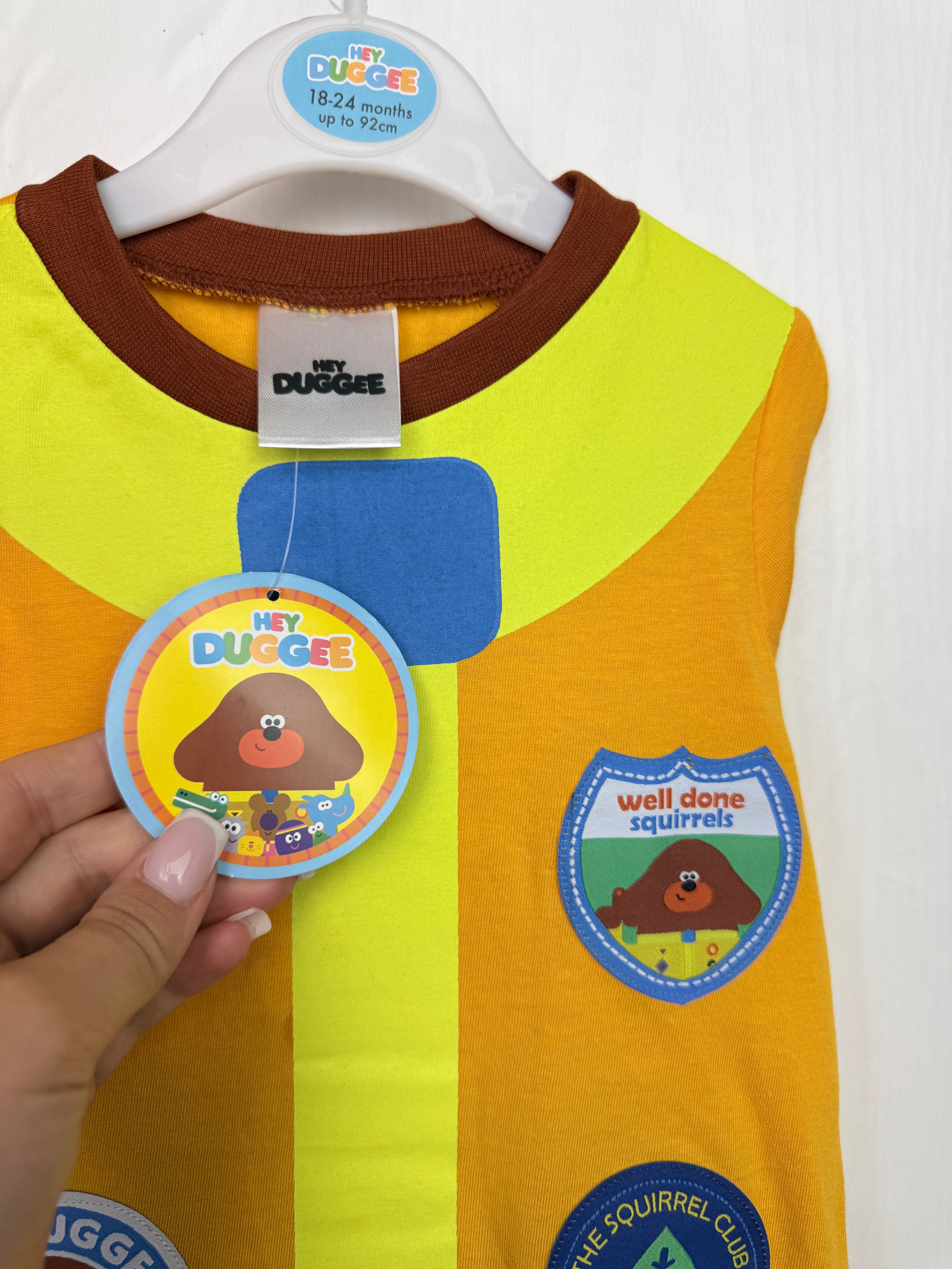 NEW Hey Duggee Long Sleeve 2 Piece Pyjama Set - Unisex 18-24 Months