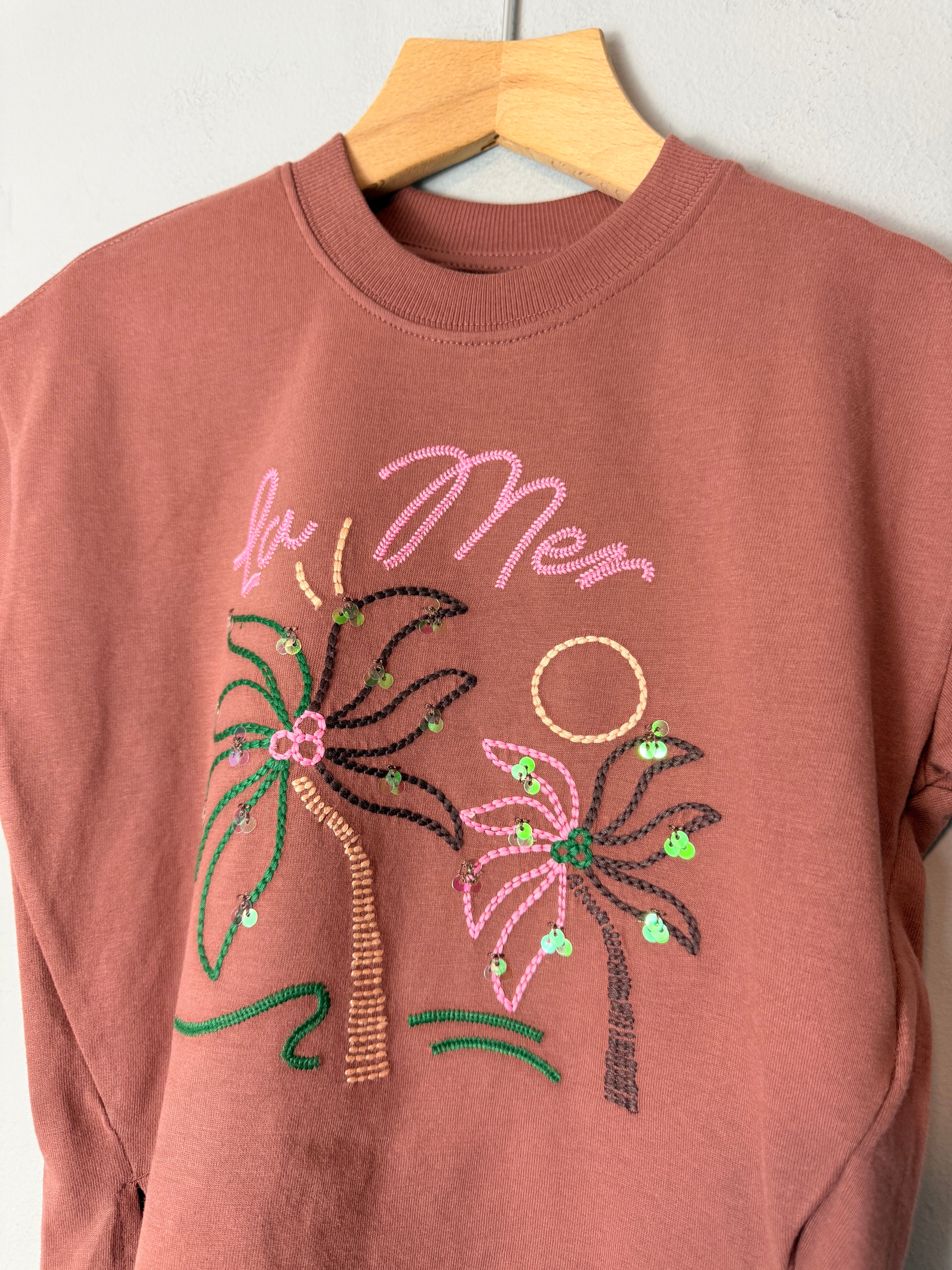 NEW Ex M&S La Mer Sequin Short Sleeve Top - Girls 5-6 Years