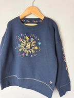 NEW Ex M&S Harry Potter Hogwarts Navy Jumper Sweatshirt - Unisex 5-6 Years