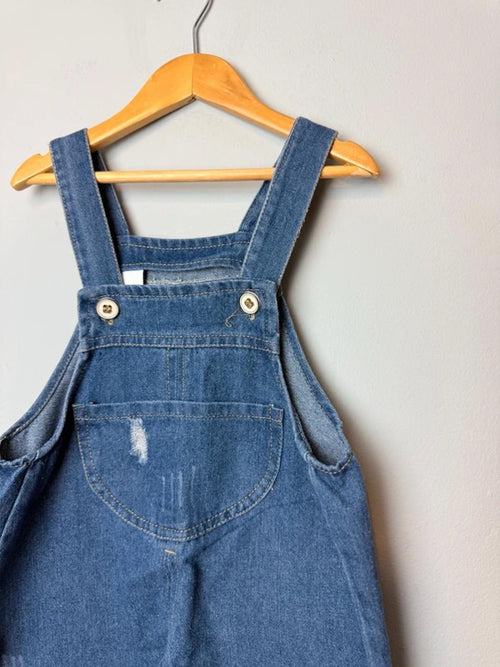 Blue Denim Baggy Dungarees JFDX Boys Girls Size 18 - 24 Months - Discounted high street clothing for children, ladies and men including everyday wear and seasonal styles. UK online