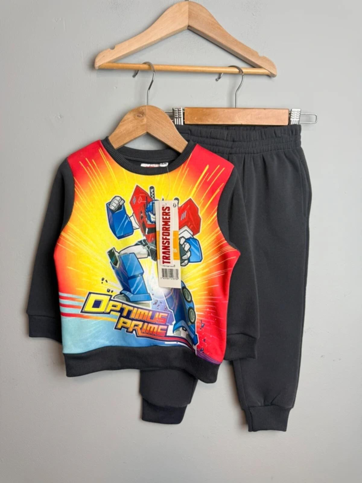NEW Transformers Optimus Prime 2 Piece Tracksuit Jumper & Joggers - Boys 3 Years