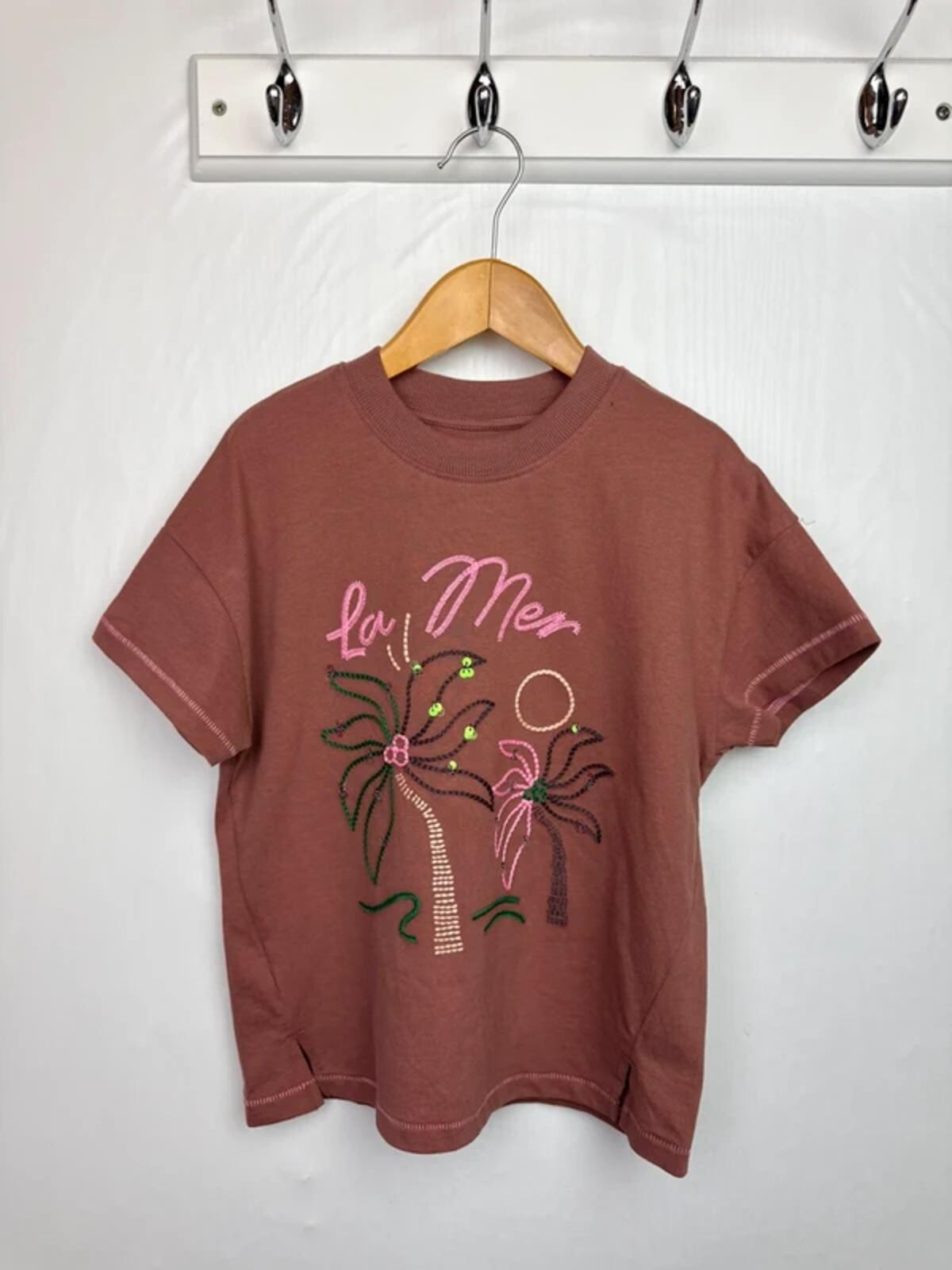 NEW Ex M&S La Mere Sequin Short Sleeve Top - Girls 5-6 Years
