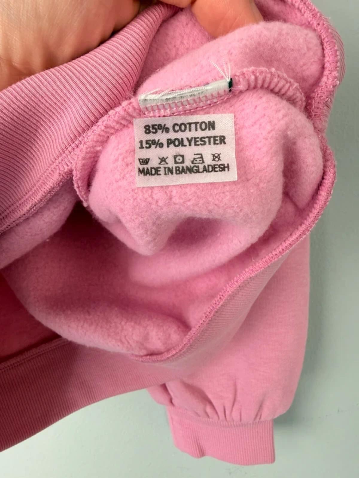 NEW Ex M&S Pink Floral Butterfly Sweatshirt Jumper - Girls 7-8 Years