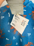 NEW Mountain Warehouse Blue Dinosaur Quarter Zip Fleece - Boys 2-3 Years