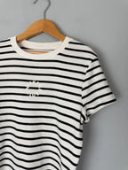 NEW Ex M&S Striped Short Sleeve Weekend Club Top - Girls 11-12 Years