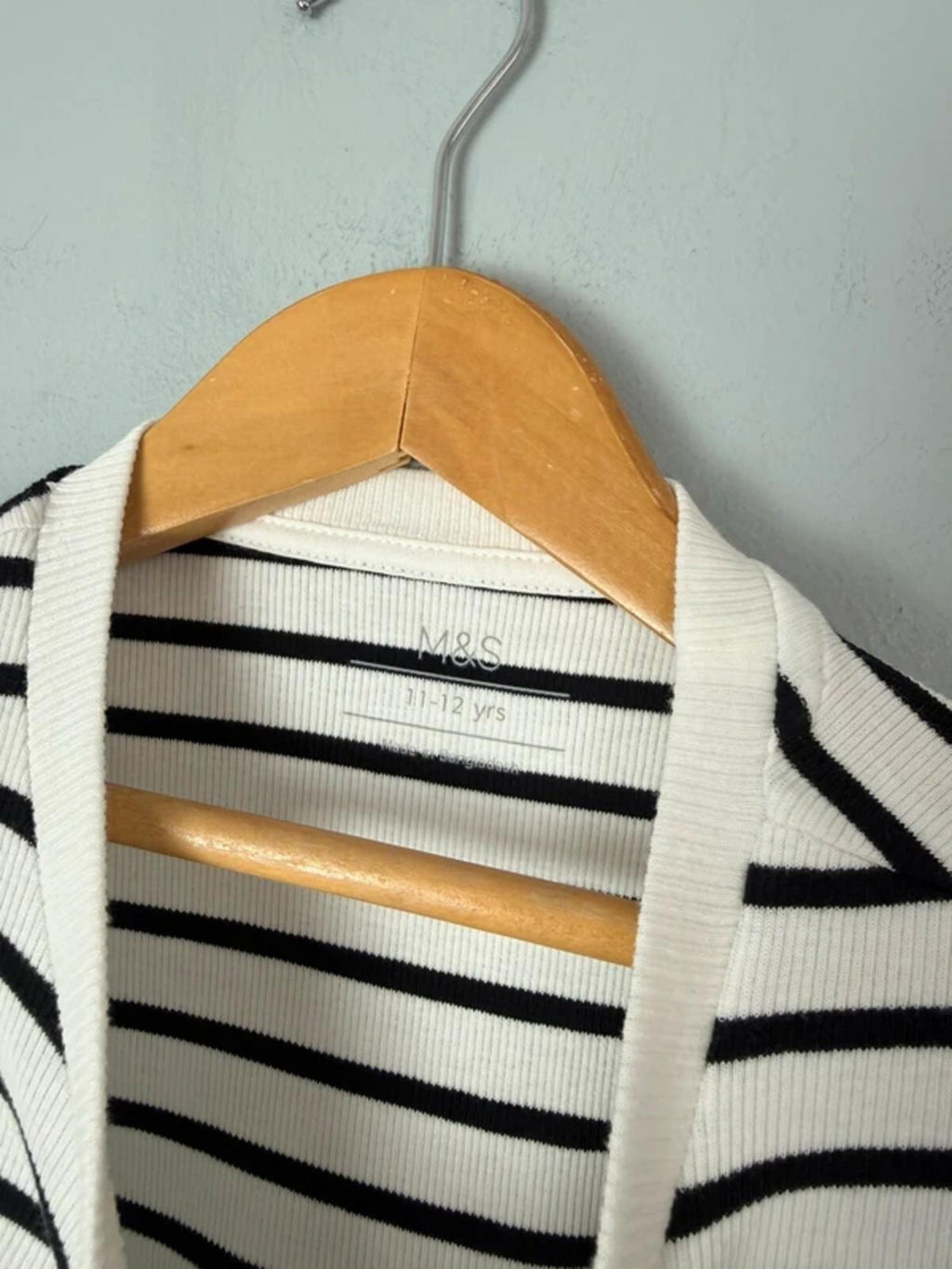 NEW Ex M&S Striped Short Sleeve Weekend Club Top - Girls 11-12 Years
