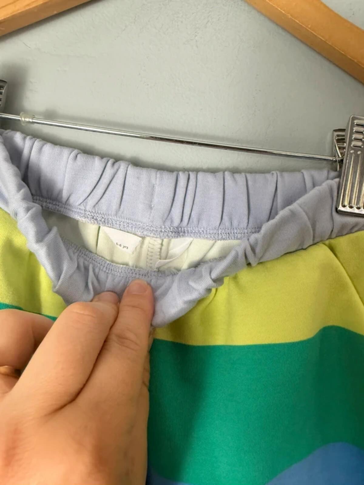 Ex M&S Kids 100% Cotton Multicolour Striped Shorts – Unisex 5 - 6 Years - Discounted high street clothing for children, ladies and men including everyday wear and seasonal styles. UK online