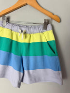 Ex M&S Kids 100% Cotton Multicolour Striped Shorts – Unisex 5 - 6 Years - Discounted high street clothing for children, ladies and men including everyday wear and seasonal styles. UK online
