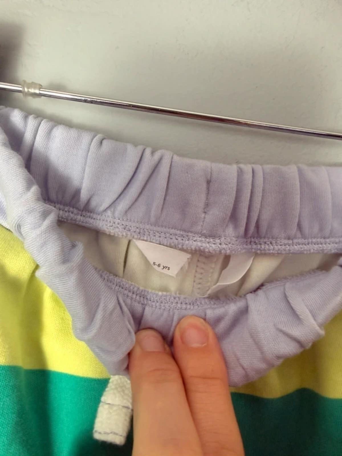 Ex M&S Kids 100% Cotton Multicolour Striped Shorts – Unisex 5 - 6 Years - Discounted high street clothing for children, ladies and men including everyday wear and seasonal styles. UK online