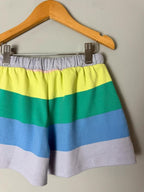 Ex M&S Kids 100% Cotton Multicolour Striped Shorts – Unisex 5 - 6 Years - Discounted high street clothing for children, ladies and men including everyday wear and seasonal styles. UK online