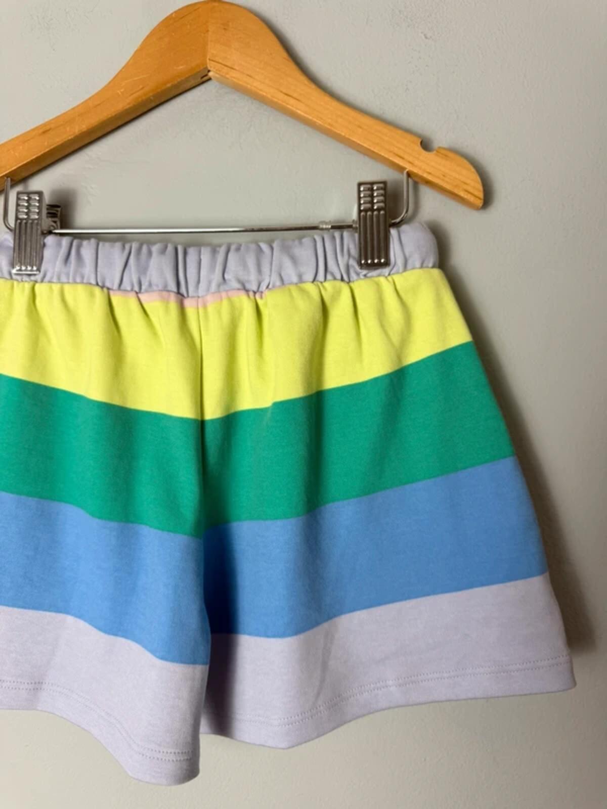 Ex M&S Kids 100% Cotton Multicolour Striped Shorts – Unisex 5 - 6 Years - Discounted high street clothing for children, ladies and men including everyday wear and seasonal styles. UK online