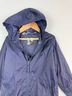 Ex Regatta Black Navy Packaway Rain Jacket - Unisex 2 - 13 Years - Discounted high street clothing for children, ladies and men including everyday wear and seasonal styles. UK online